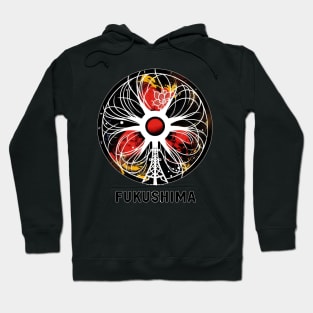 Floral Fukushima Nuclear Disaster Artistic Symbol Hoodie